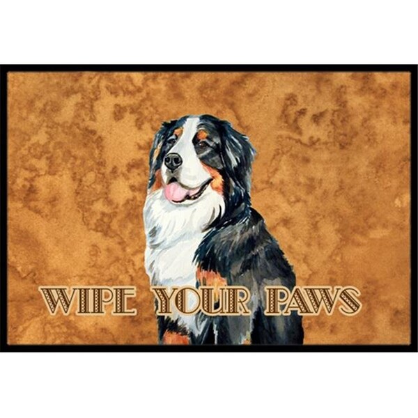 Carolines Treasures LH9452MAT 18 X 27 In. Bernese Mountain Dog Wipe Your Paws Indoor Or Outdoor Mat LH9452MAT - main